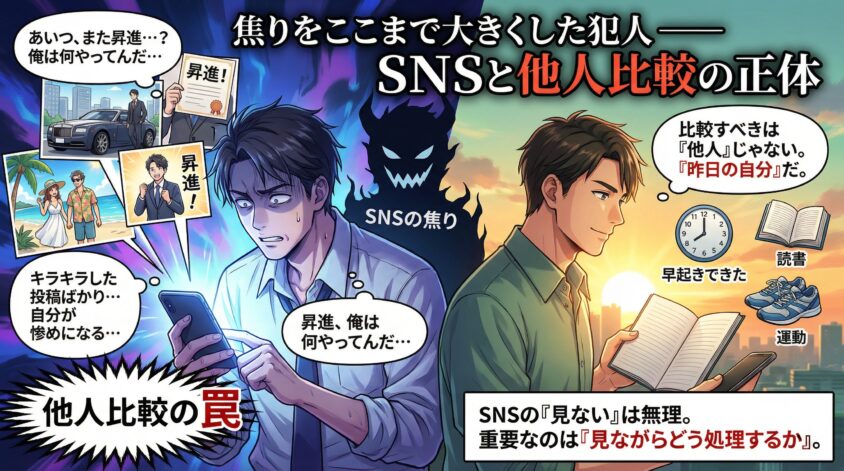 焦りをここまで大きくした犯人——SNSと他人比較の正体
