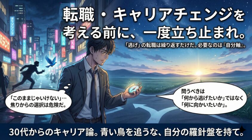 転職・キャリアチェンジを考える前に、一度立ち止まってほしいこと