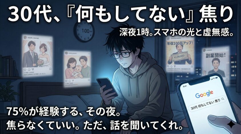 30代で何もしてない気がするのは75%が経験する現象だ
