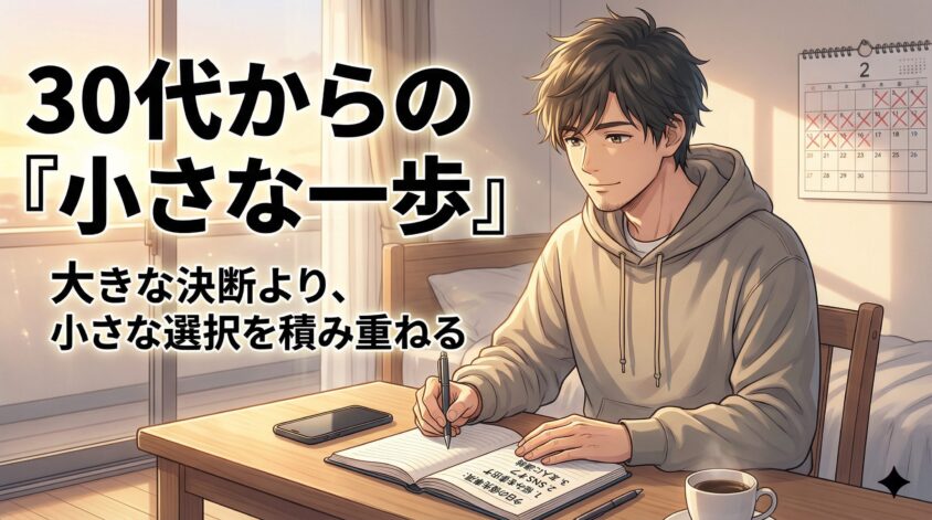 30代からの「小さな一歩」——大きな決断より、小さな選択を積み重ねる