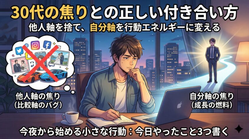 30代の焦りとの正しい付き合い方——まとめ