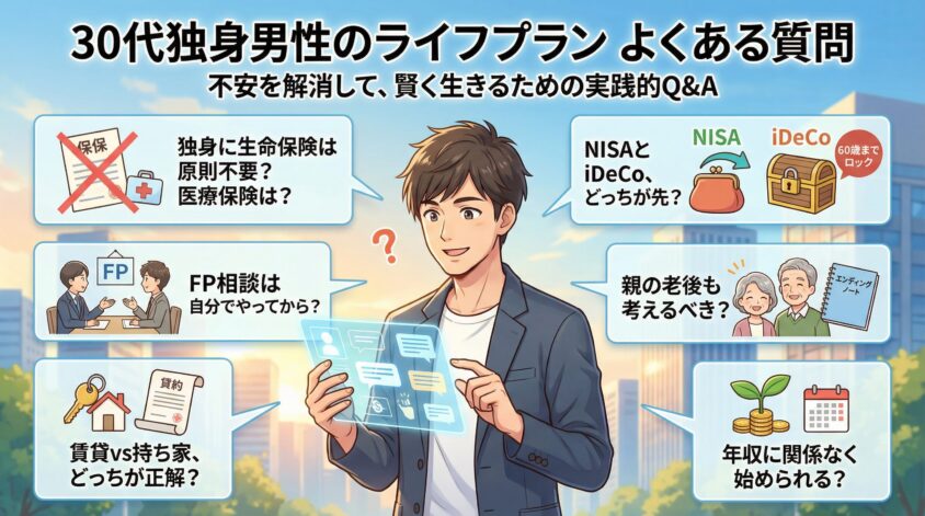 30代独身男性のライフプランに関するよくある質問
