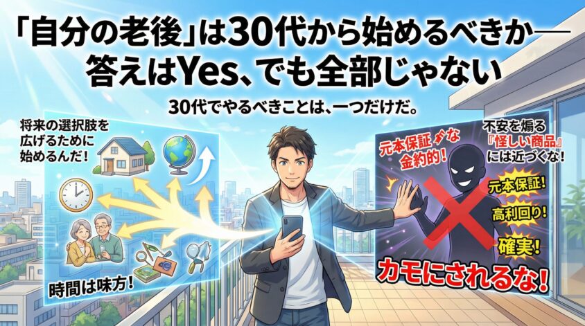 「自分の老後」は30代から始めるべきか——答えはYes、でも全部じゃない