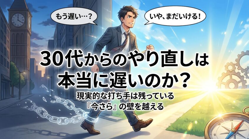 30代からのやり直しは本当に遅いのか？現実的な打ち手は残っている