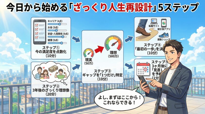 今日から始める「ざっくり人生再設計」5ステップ
