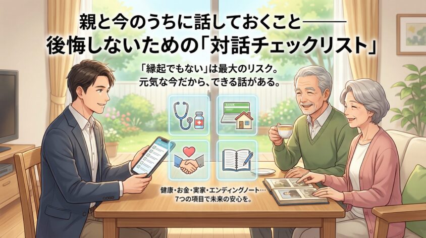 親と今のうちに話しておくこと——後悔しないための「対話チェックリスト」