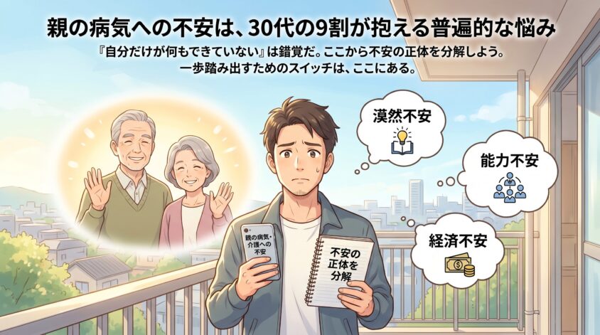 親の病気への不安は、30代の9割が抱える普遍的な悩み