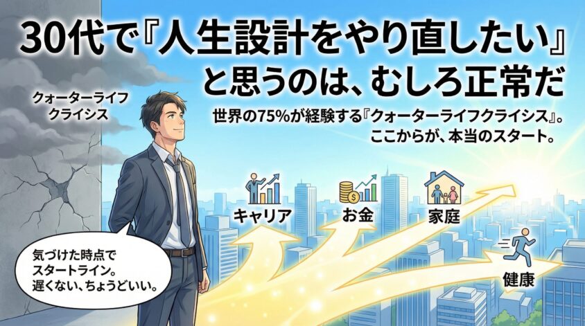 30代で「人生設計をやり直したい」と思うのは、むしろ正常だ