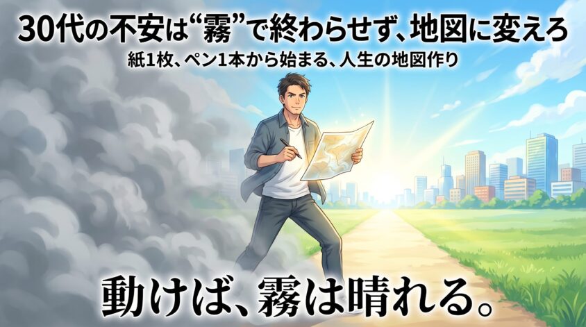 まとめ：30代の不安は"霧"で終わらせず、地図に変えろ