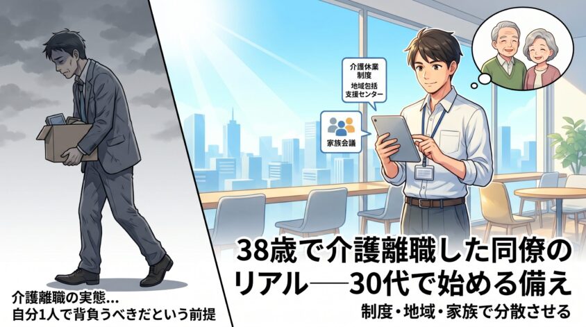 38歳で介護離職した同僚のリアル──30代で始める備え