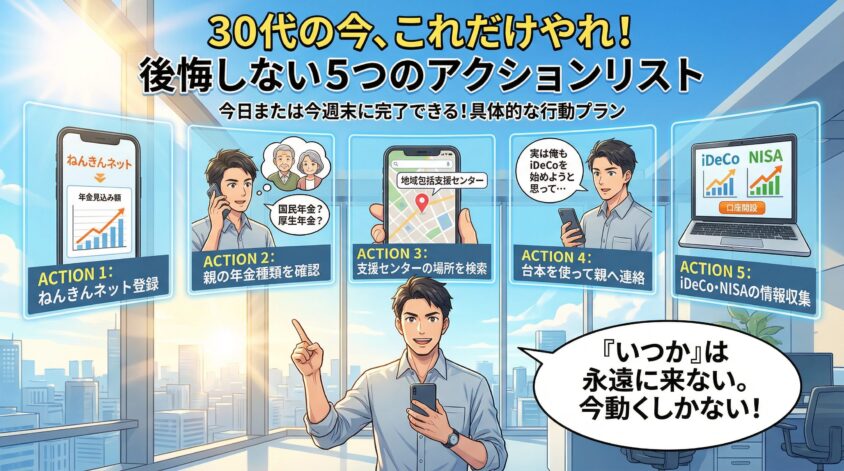 30代の今、これだけやれ——「後悔しない5つのアクションリスト」