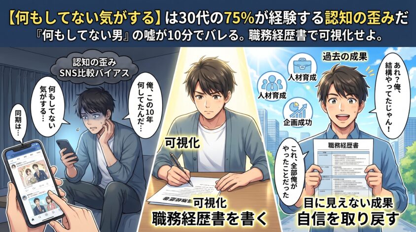 【何もしてない気がする】それは75%が経験する普遍現象だ