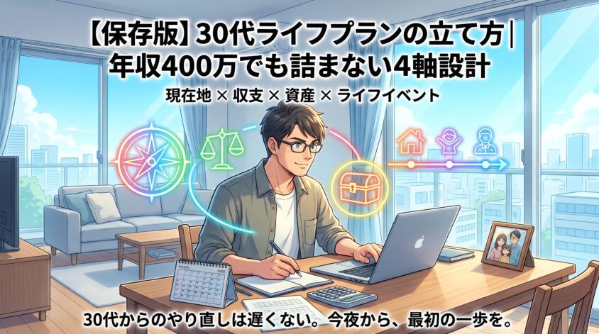 【保存版】30代ライフプランの立て方｜年収400万でも詰まない4軸設計