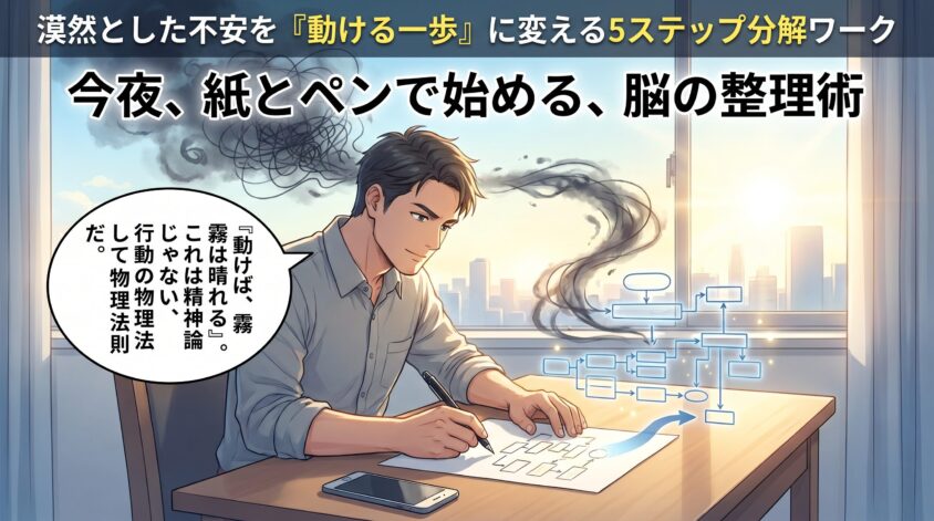 漠然とした不安を"動ける一歩"に変える5ステップ分解ワーク