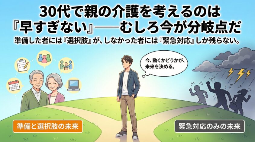 30代で親の介護を考えるのは「早すぎない」——むしろ今が分岐点だ